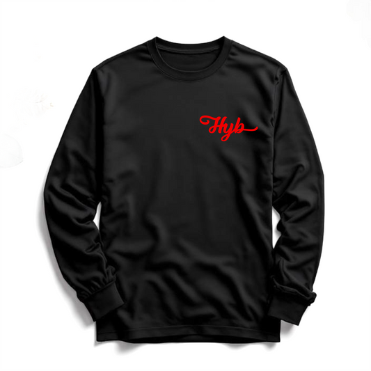 BLACK LONG SLEEVE T-SHIRT