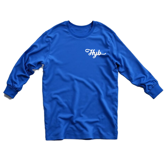 HYB BLUE LONG SLEEVE T-SHIRT