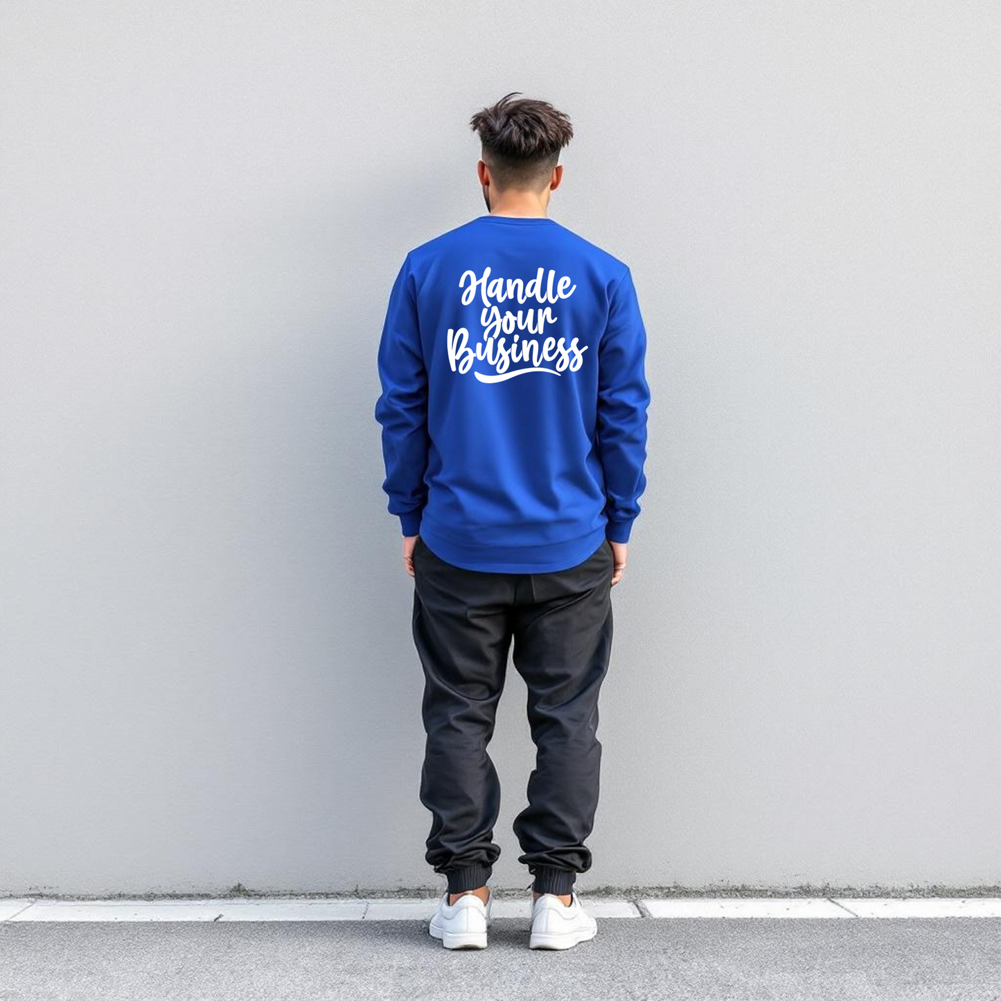 HYB BLUE LONG SLEEVE T-SHIRT