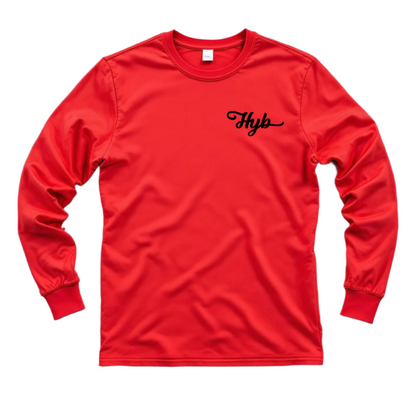 HYB RED LONG SLEEVE T-SHIRT