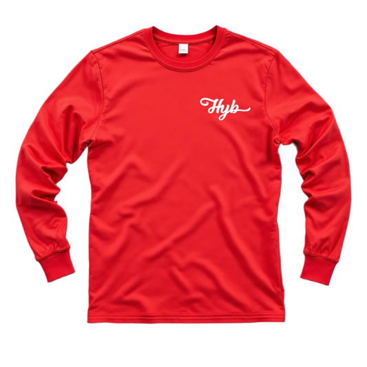 HYB RED LONG SLEEVE T-SHIRT